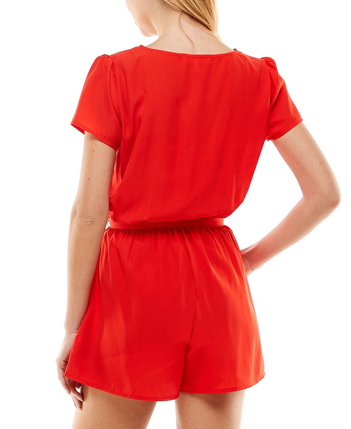 Bebop Junior's Cap Sleeve Romper Red Size X-Small