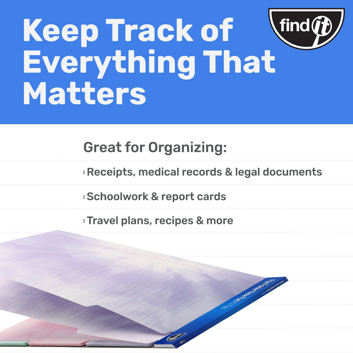 File Folder Notepad - Pack of 12