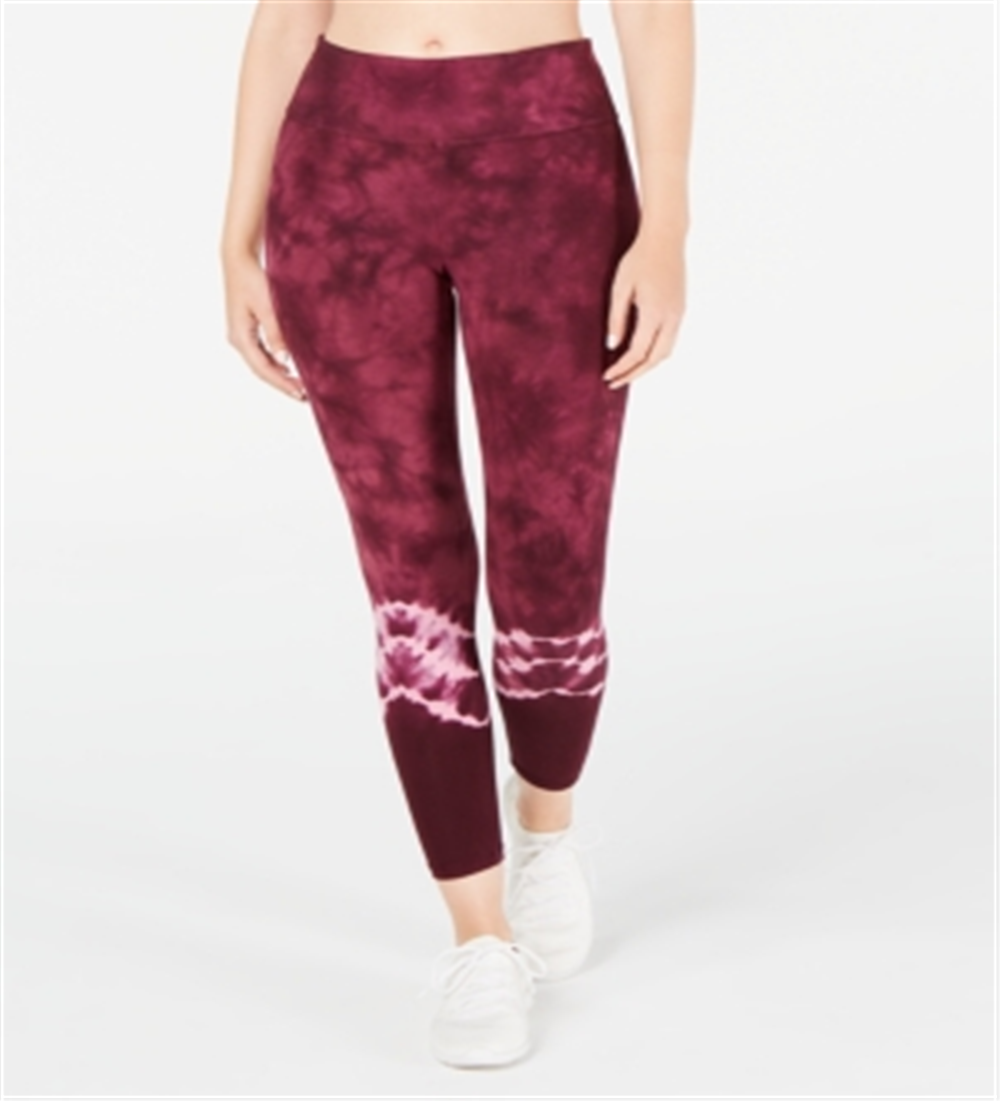 Ideology Women's Tie Dyed Leggings Purple Size M