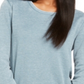 Ideology Women's Split Crossover Back Top Blue Size Medium
