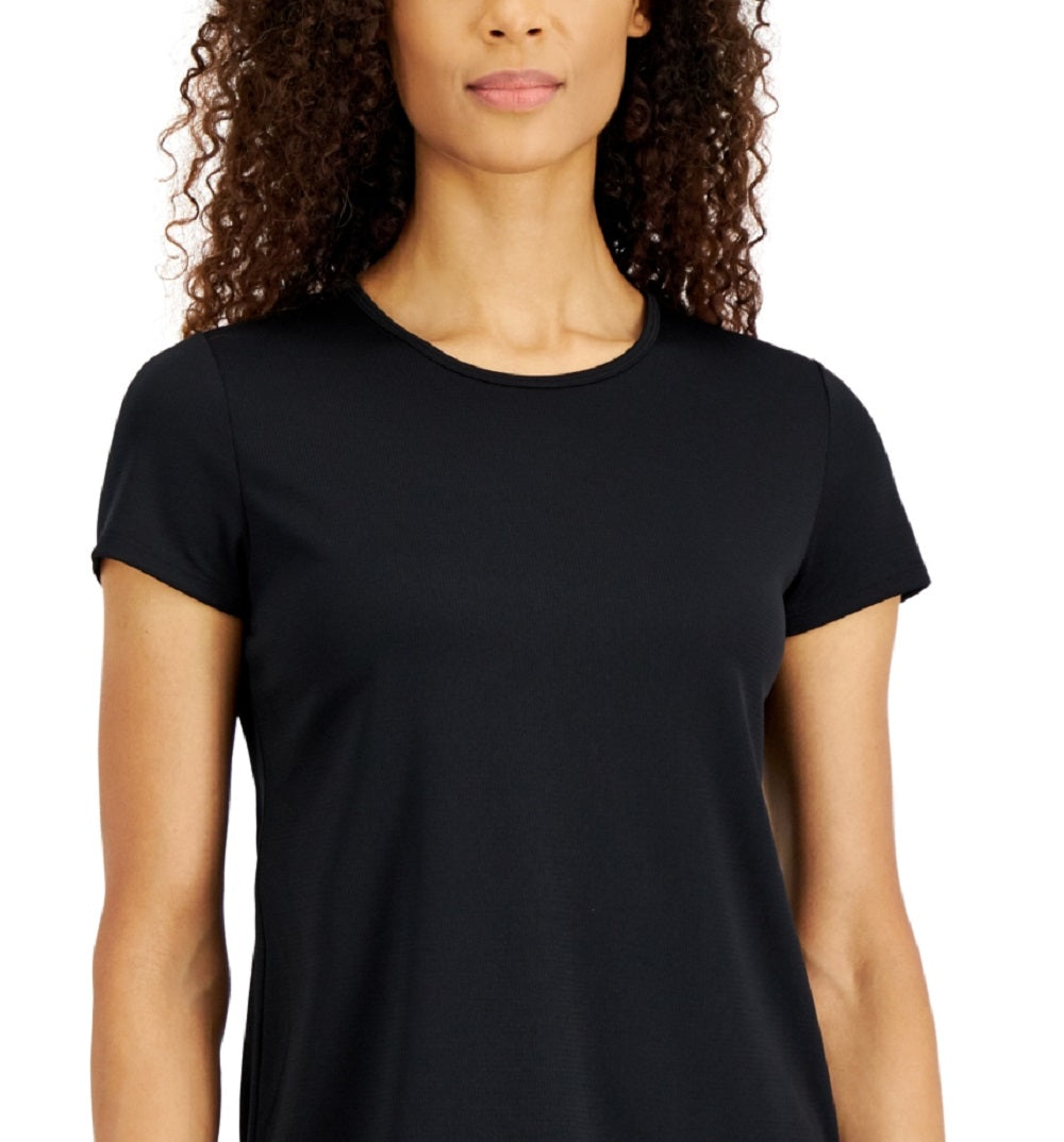 ID Ideology Women's Mesh T-Shirt Black Size Medium