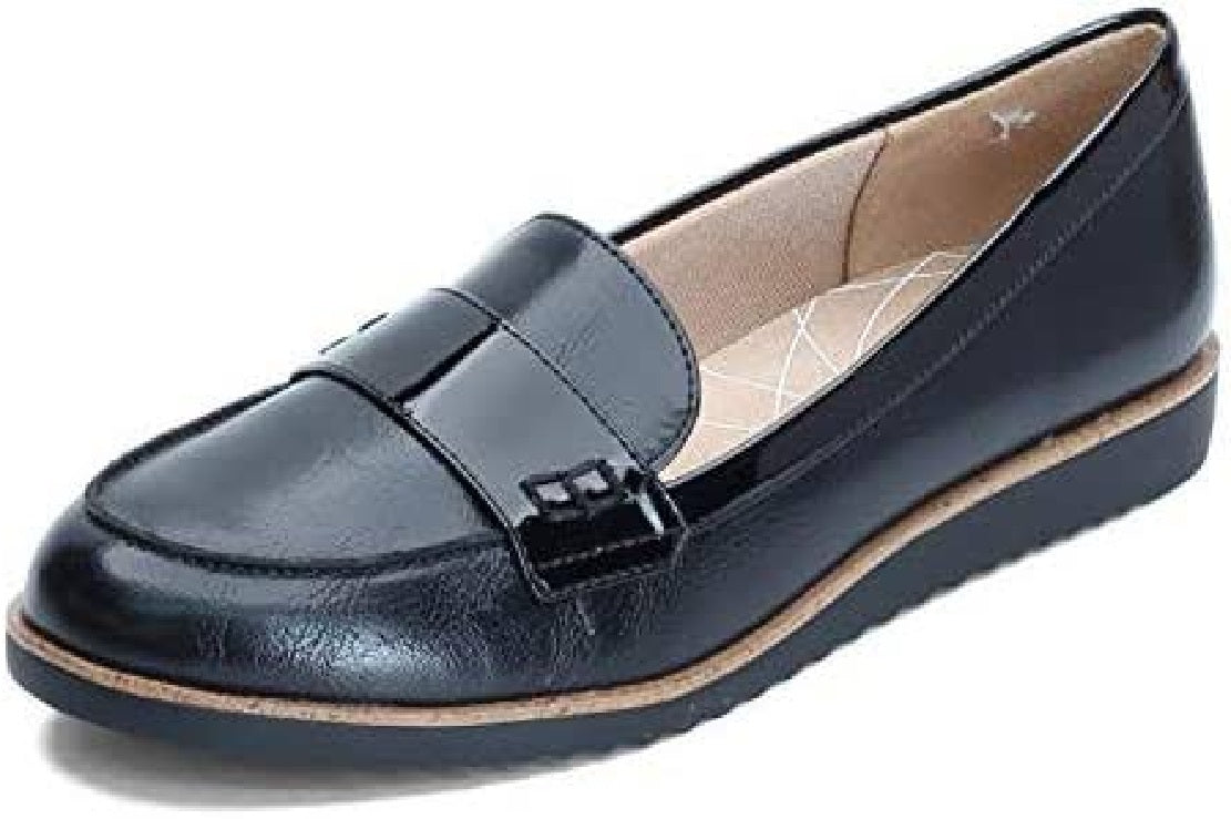 LifeStride Women's Zee Slip-on Loafers Shoes Black Size 9.5
