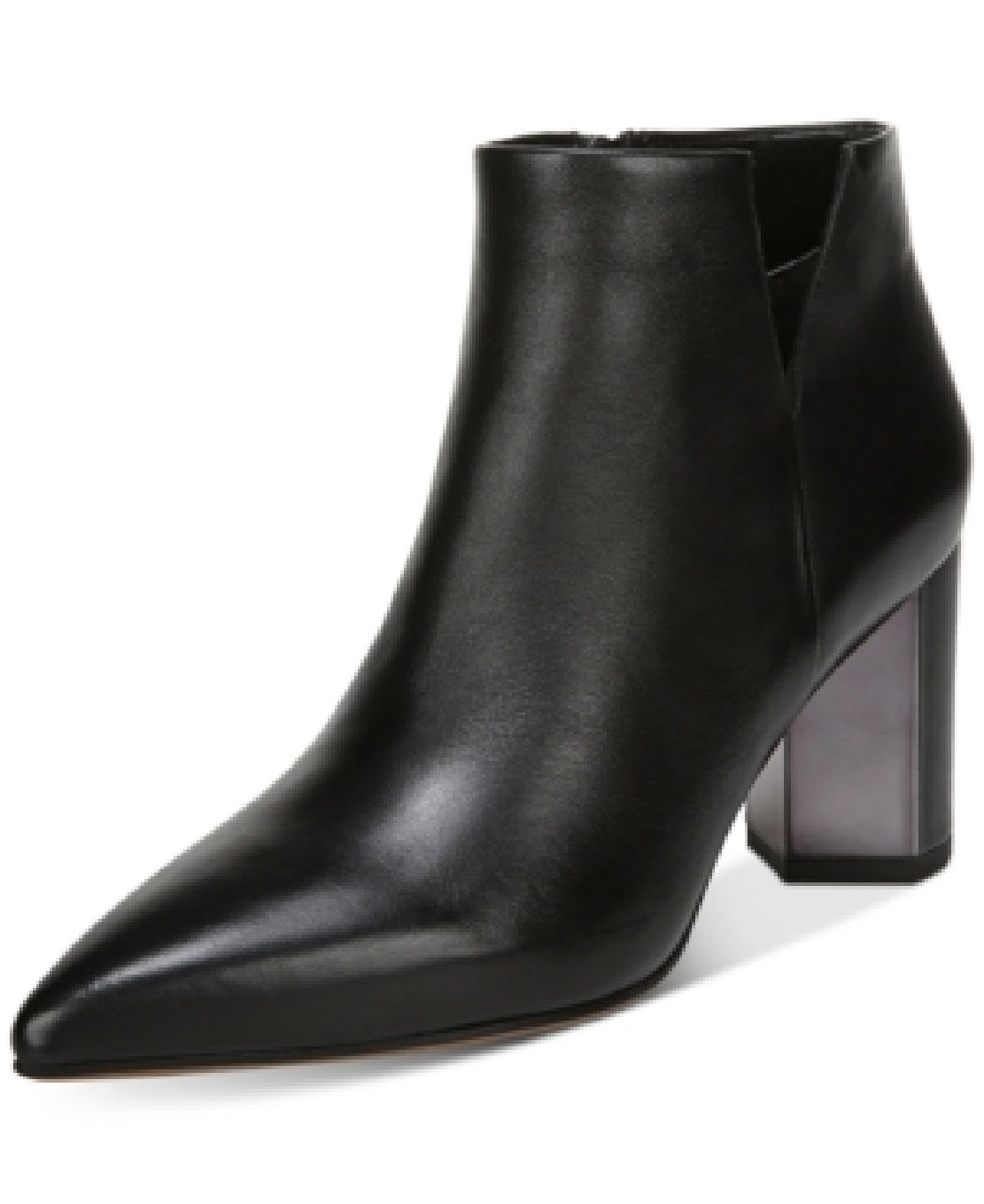 Franco Sarto Women's Nest Leather Pointed Toe Ankle Fashion Boots Black Size 9 M