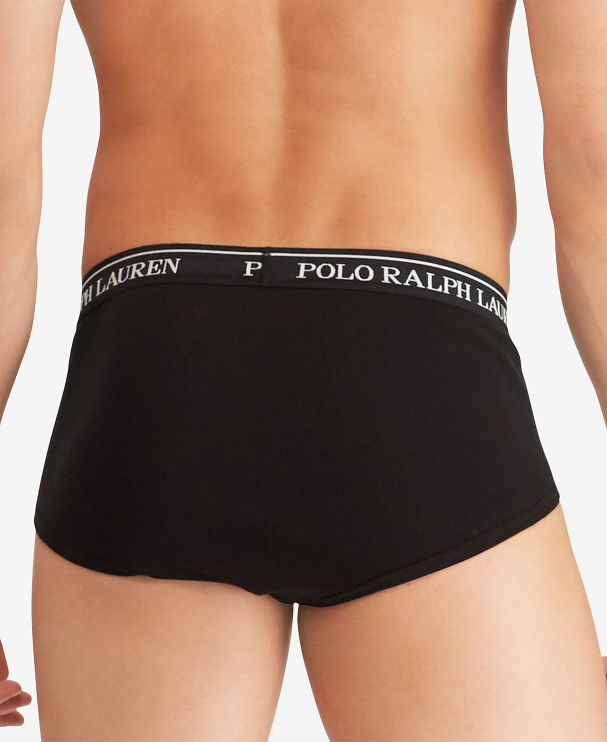 Polo Ralph Lauren Men's 4 Pack Low Rise Cotton Briefs Black Size Small