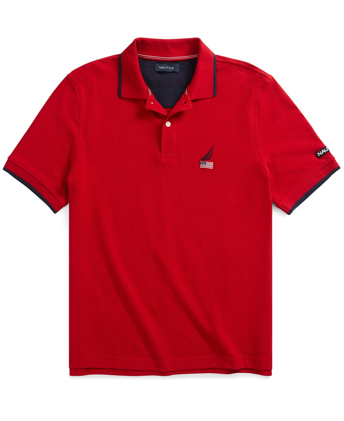 Nautica Men's Logo Polo Red Size M