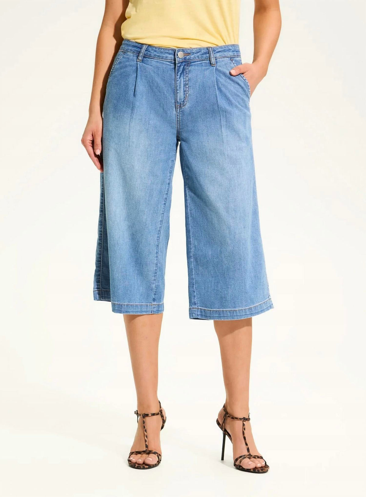 Fdj - Olivia Wide Leg Capri Pants