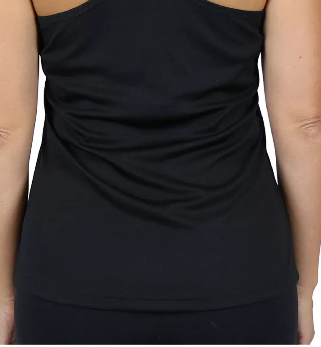 Galaxy By Harvic Women's Moisture Wicking Racerback Tanks Black Size XX-Large NO CUP