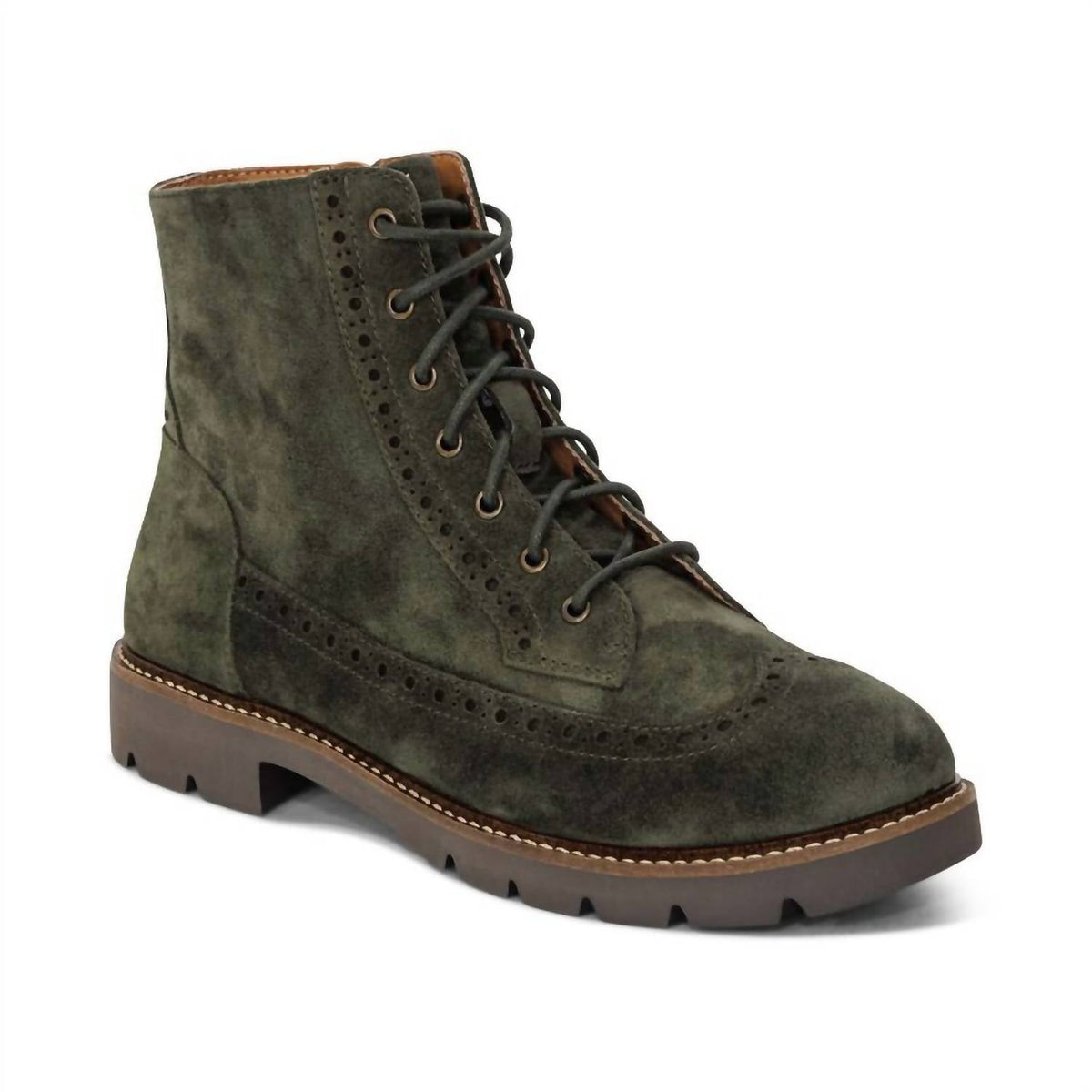 Aetrex - Women's Margot Brogue Lace-up Boots