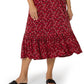 Leota Women's Kelly Ruffle Hem Dress Red