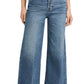 REDONE Womens High Rise Wide Leg Crop Jeans Crafted Indigo Size 29
