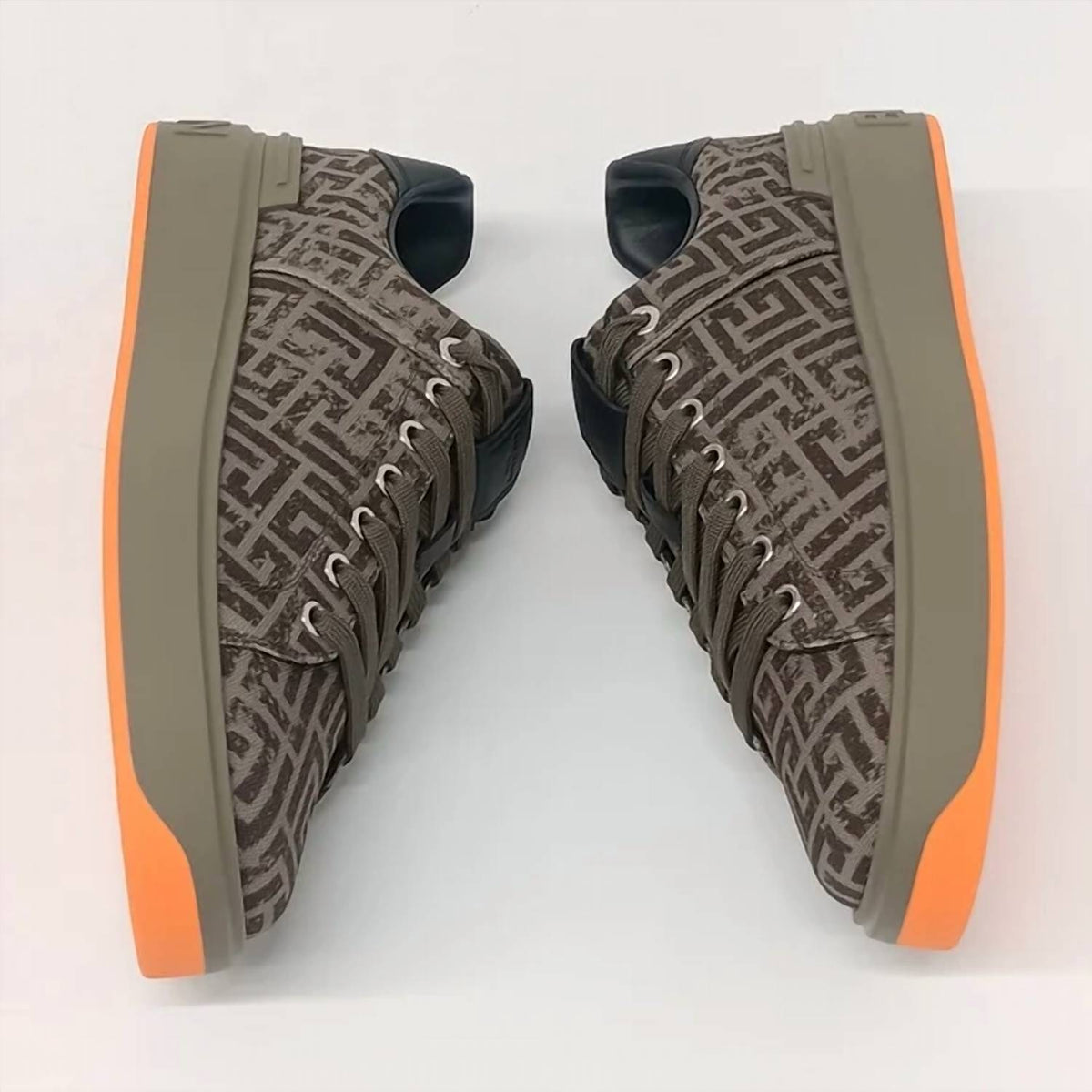 Balmain - Men's Monogram Jacquard B Court Low Top Sneakers