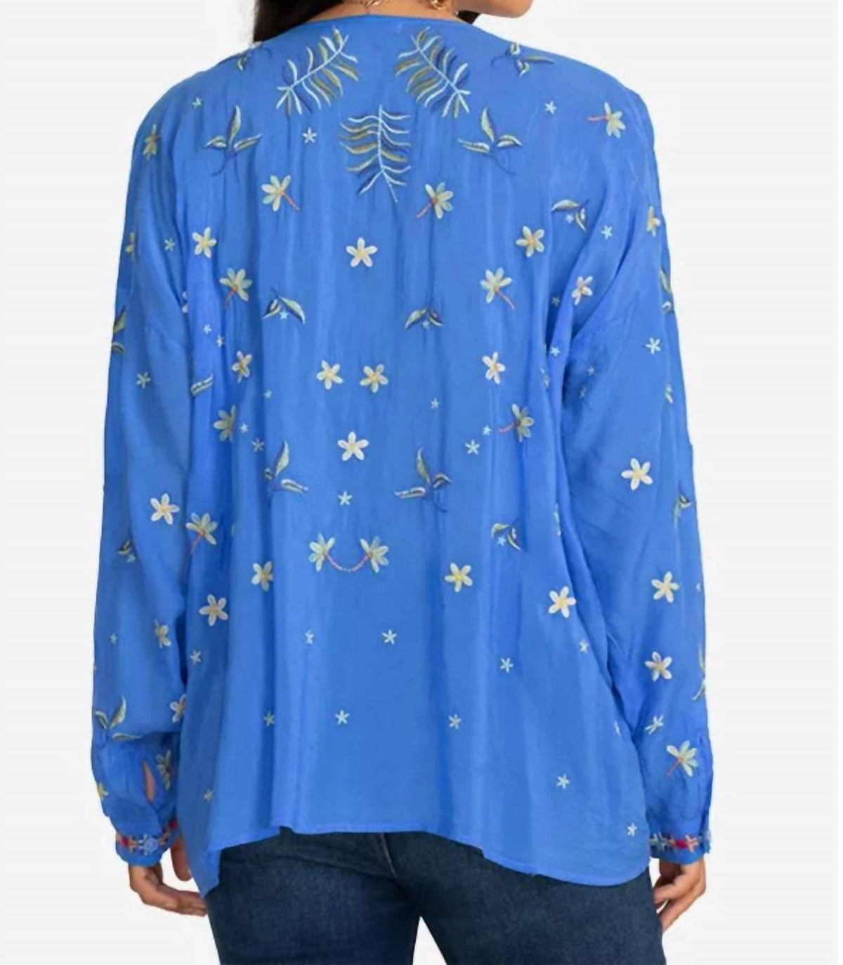 Johnny Was - Stripe Garden Blouse