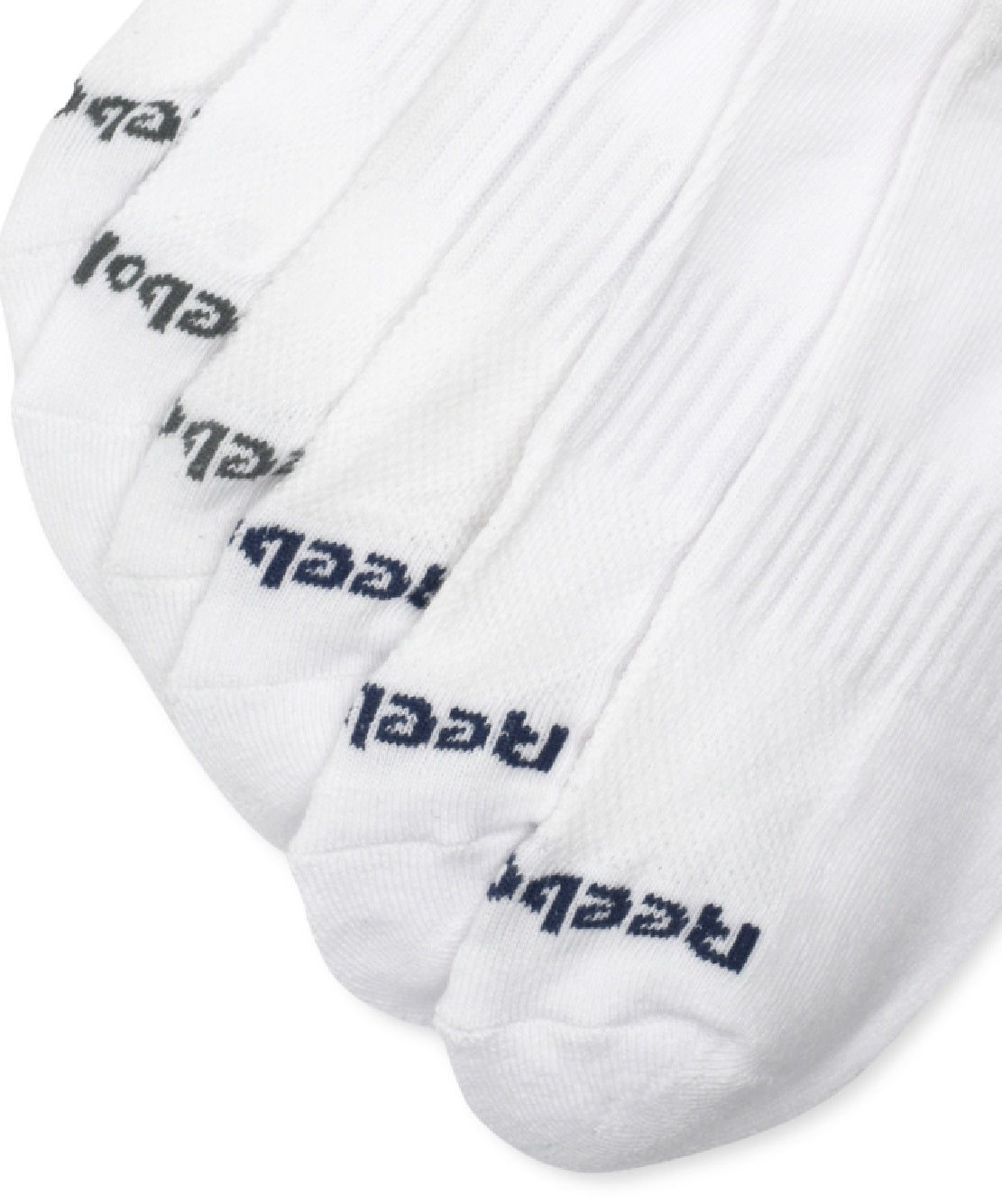Reebok Men's 6 Pk Athletic Low Cut Socks White Size Regular