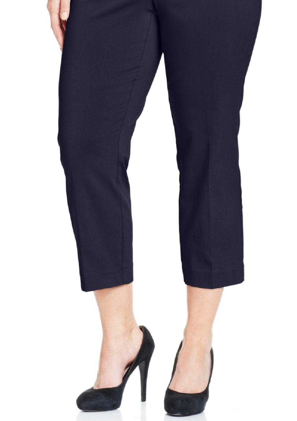 Alfani Women's Tummy Control Capri Pants Blue Size 16W