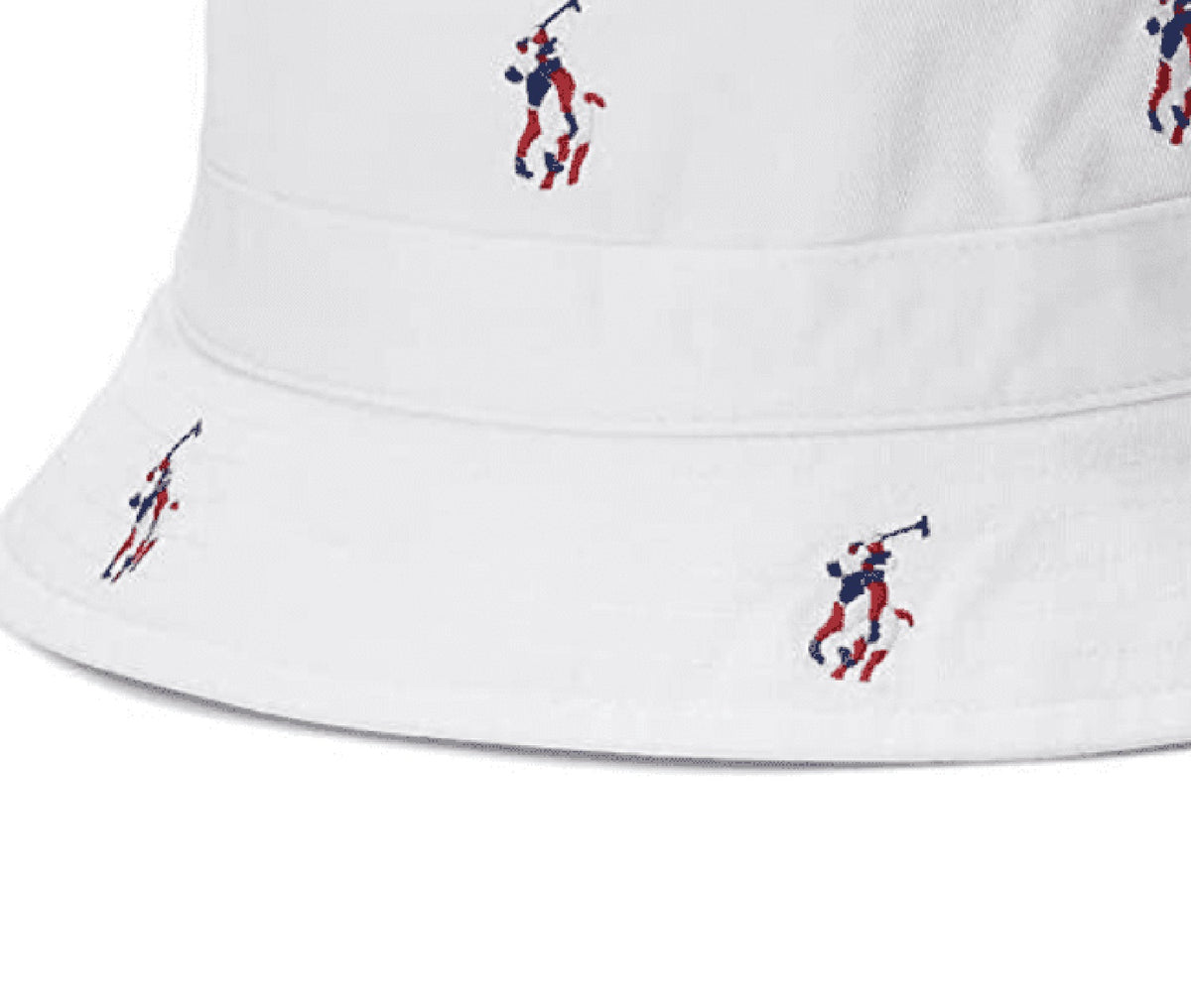 Polo Ralph Lauren Men's Signature Pony Bucket Hat White Size Small