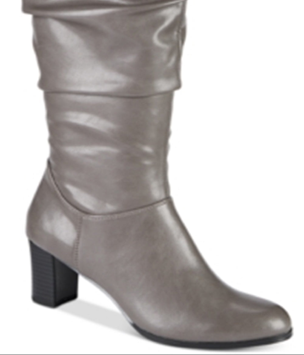 Easy Street Women's Tessla Slouch Boot Gray Size 7.5 M