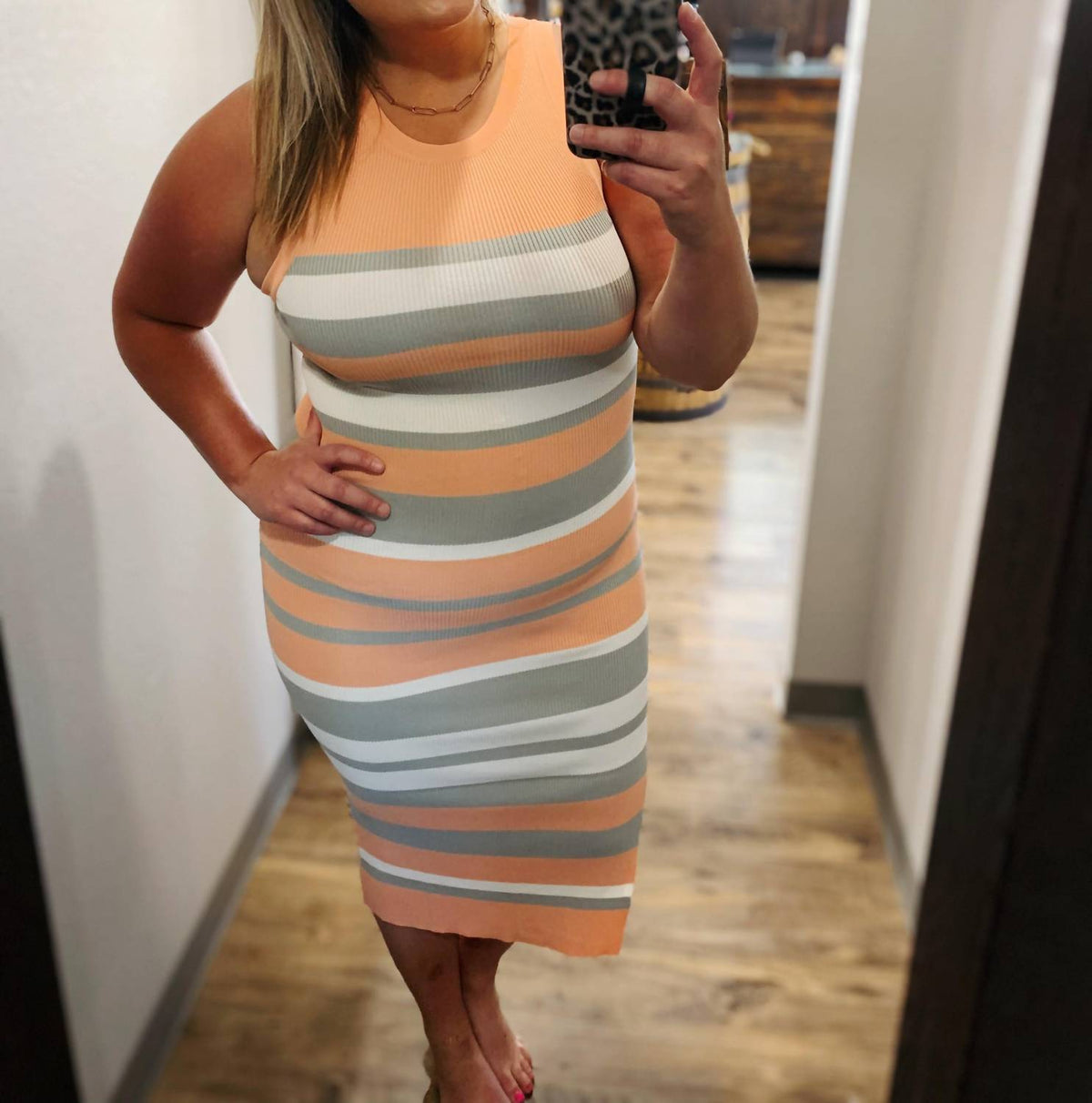 Entro - Striped Dress