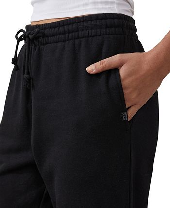 Cotton On Women's Plush Sweatpant Jogger Black Size Medium