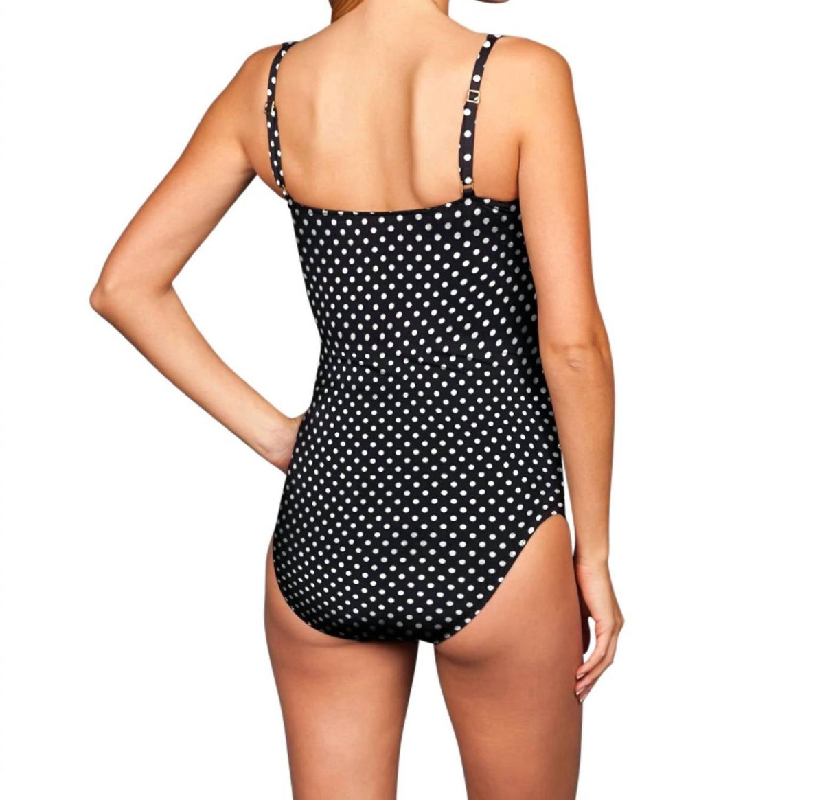 Kallure - Twist Front Underwire One Piece Swimsuit