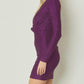 Entro - Glittery V-Neck Long Sleeve Mini Dress