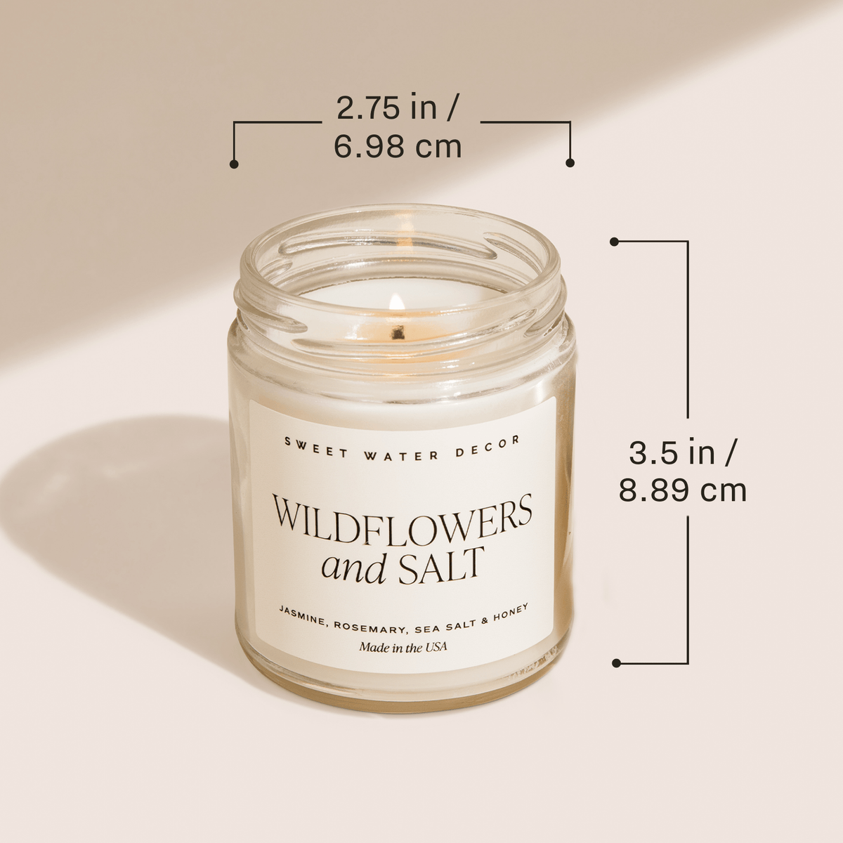 Spa Day Soy Candle - Clear Jar - 9 oz