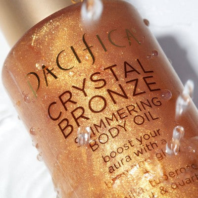 Pacifica Shimmering Body Oil Crystal Bronze 4 fl oz - Imperfect Container