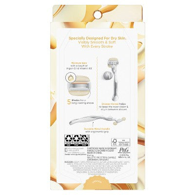 Venus Moistureglide Women's Razor Handle 2 Blade Refills + Shower Holder - Imperfect Box
