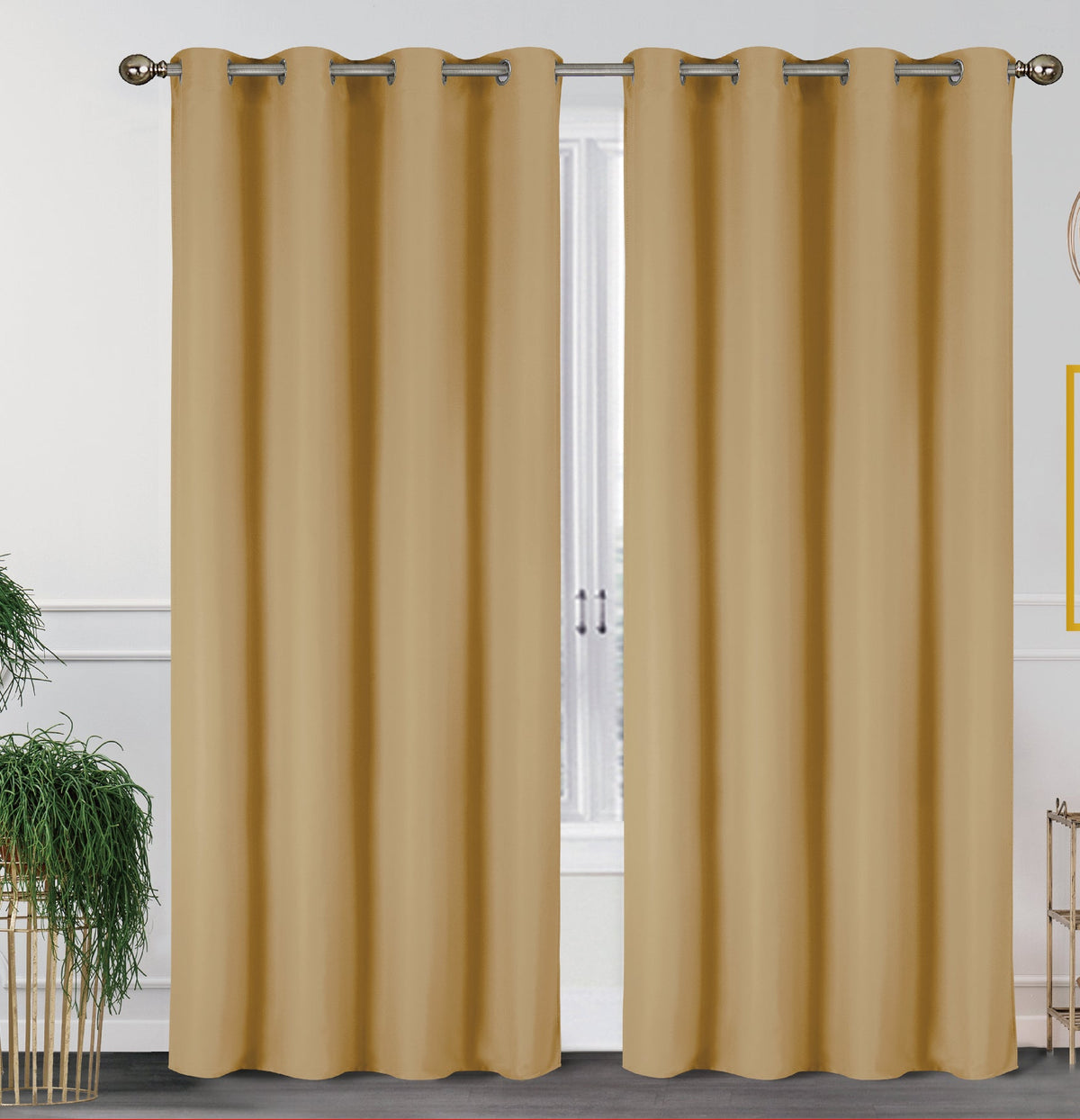 2 Pack - 55'' X 84'' Solid Thermal Blackout Panels (19 Colors)