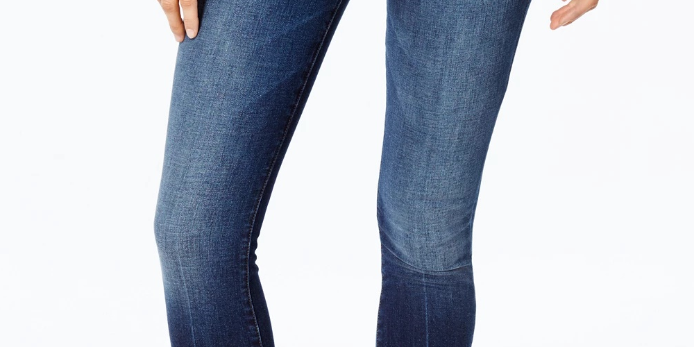 STS Blue Women's Emma Mid Rise Fray Hem Ankle Skinny Jeans Demin Blue Size 26