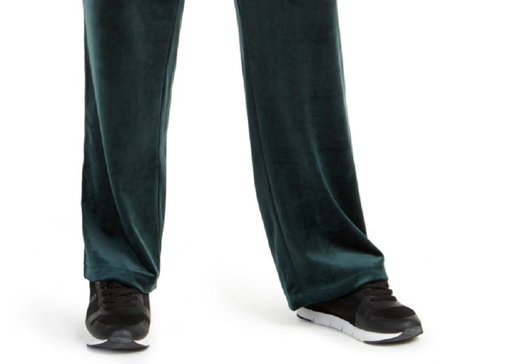 Calvin Klein Women's Plus Size Velour Wide-Leg Pants Blue Size 2X