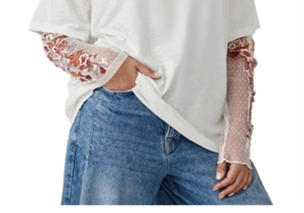 Free People Gardener Laye Over White