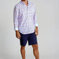 Rob Plaid Long Sleeve Tech Shirt
