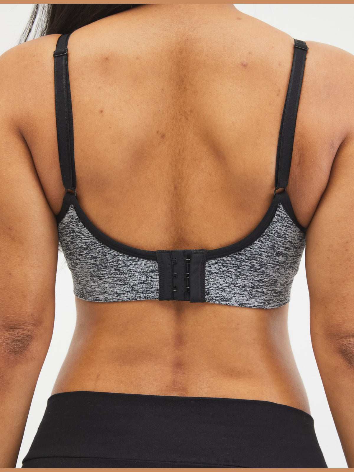 Motherhood Maternity Seamless Full-Coverage Clip-Down Nursing Bra Black Size L