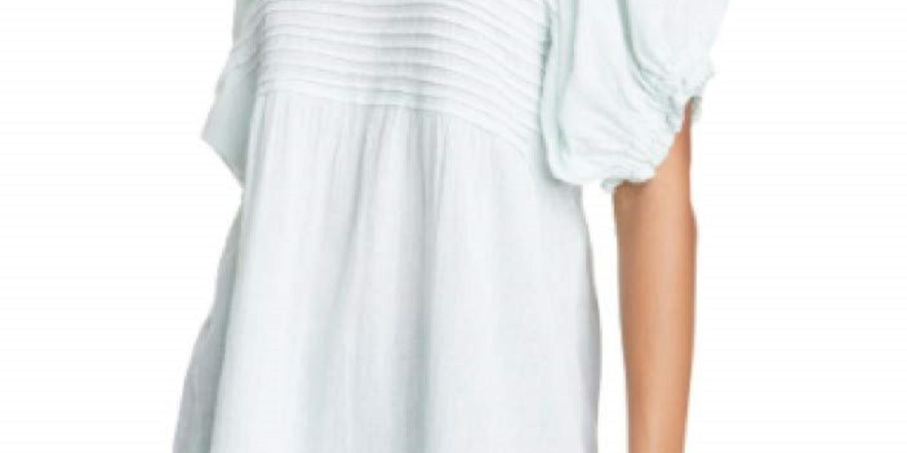 Free People Women's Elsie Tunic Top Green Size Large