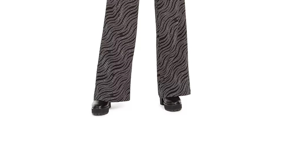 Michael Kors Women's Printed Wide Leg Pants Size Large