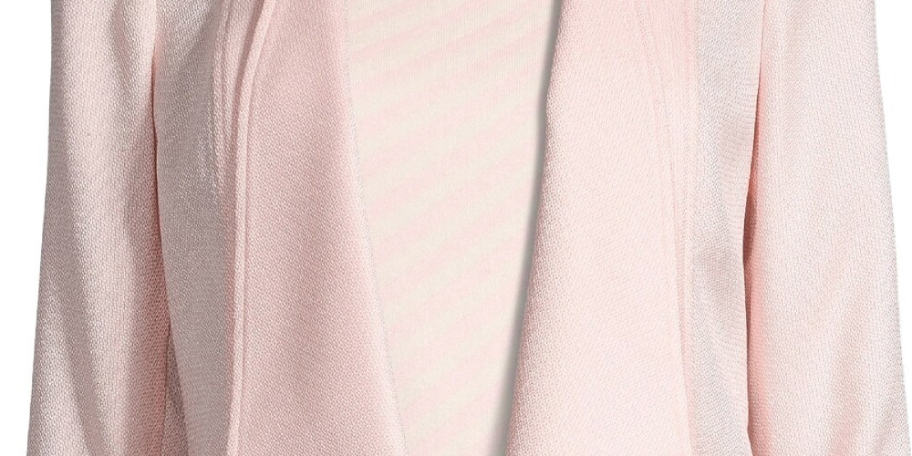 Anne Klein Women's Pink Solid Blazer Jacket Pink Size X-Large