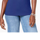 Karen Scott Women's Cotton Studded Tank Top Grey Size Large
