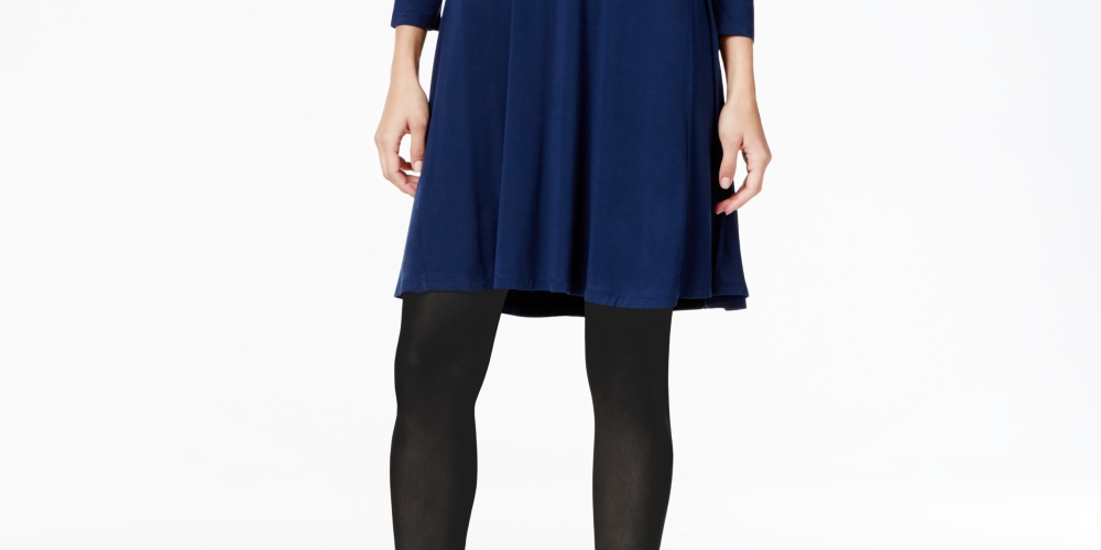 Style & Co Women's Swing Dress Blue Size Small
