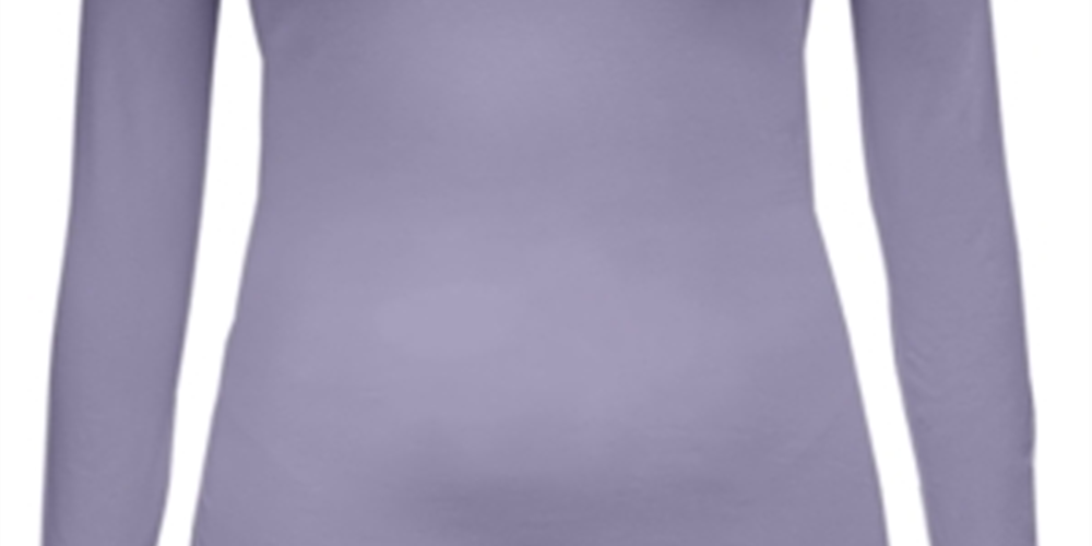 Style & Co Women's Long Sleeve Top Purple Size Small