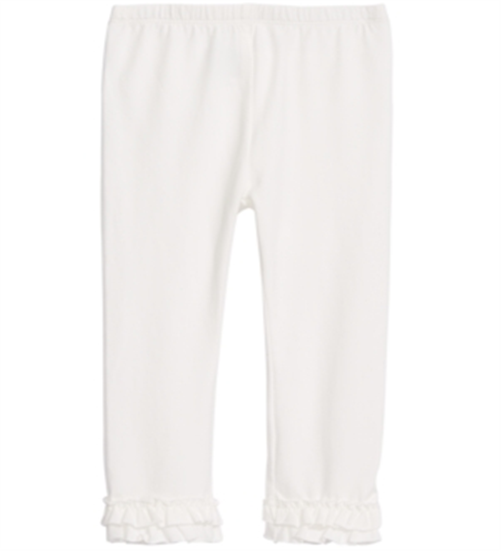 First Impressions Baby Girl's Ruffle Hem Leggings White Size 18MOS