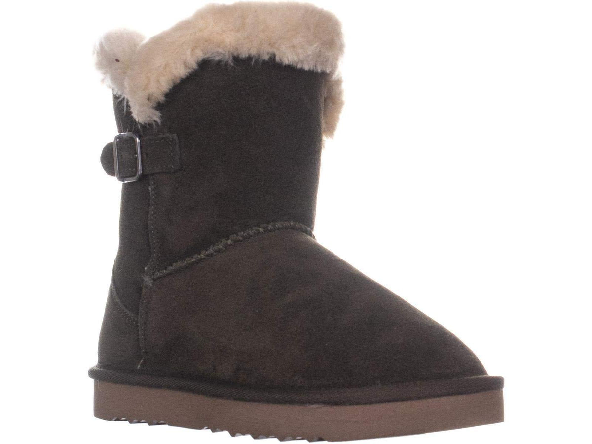 Style & Co Women's Tiny2 Suede Cold Weather Booties- Olive Size 7 M