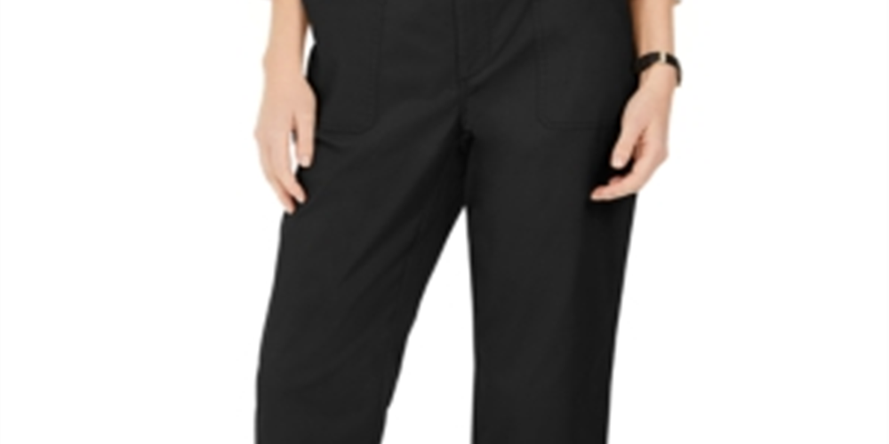Charter Club Women's Capri Twill Pants Black Size 6