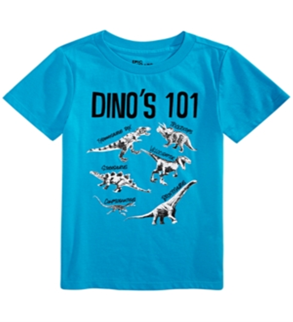 Epic Threads Little Boy's Dinos T-Shirt Blue Size 5