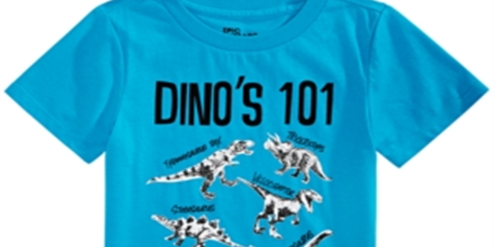 Epic Threads Little Boy's Dinos T-Shirt Blue Size 5