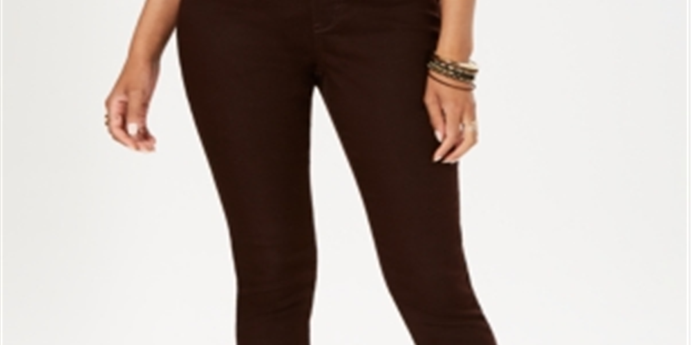 Style & Co Women's Pull on Jeggings Brown Size Petite L