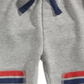 First Impressions Toddler Boy's Striped Patch Jogger Pants Gray Size 4T