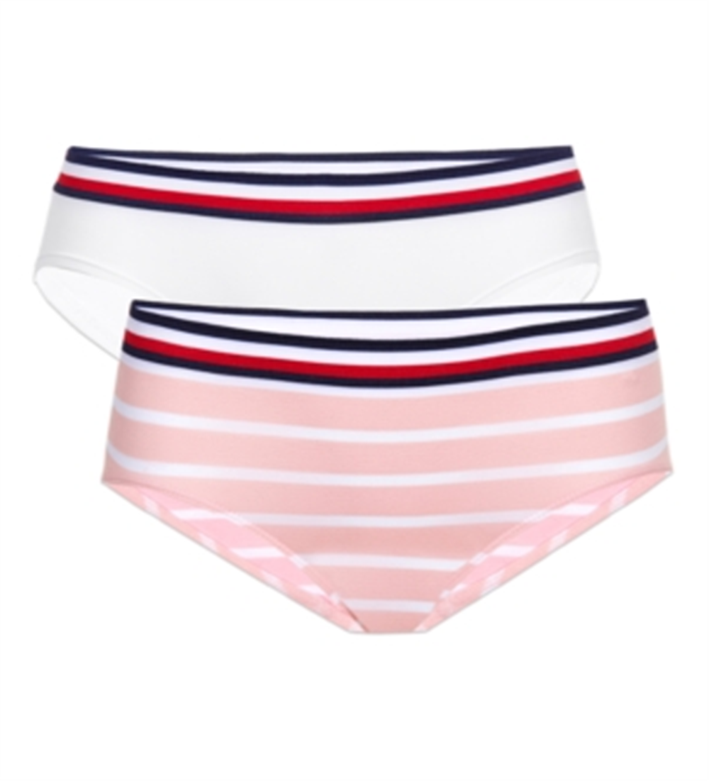 Tommy Hilfiger Girl's Stripe Seamless Hipster Set Underwear Pink Size 12-14