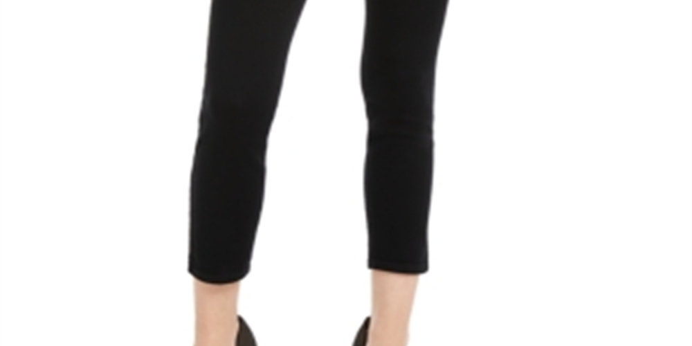 INC International Concepts Women's Curvy Skinny Ankle Jeans Black Size 6