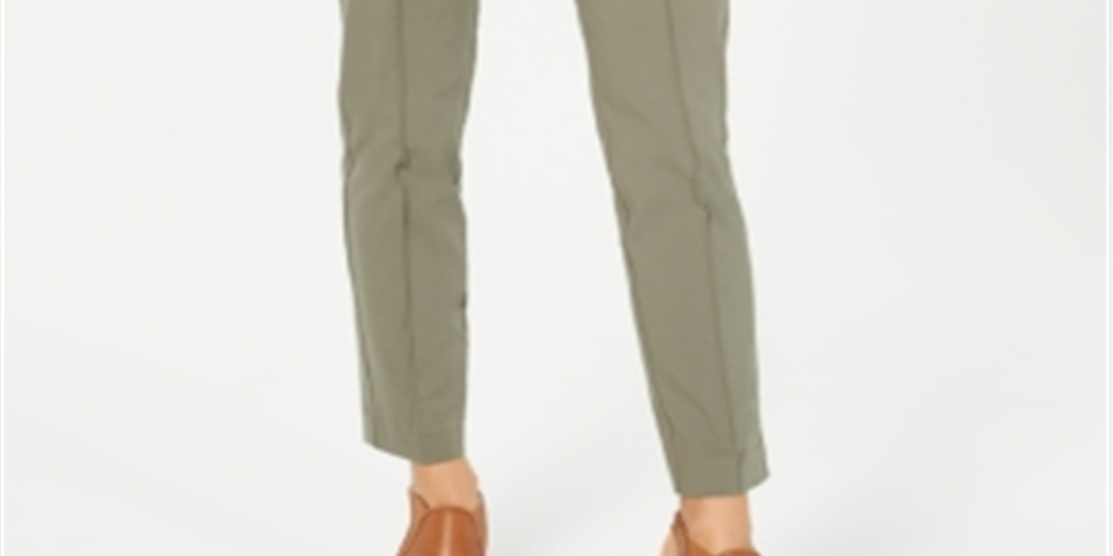 Style & Co Women's Pull on Skinny Pants Green Size X-Small