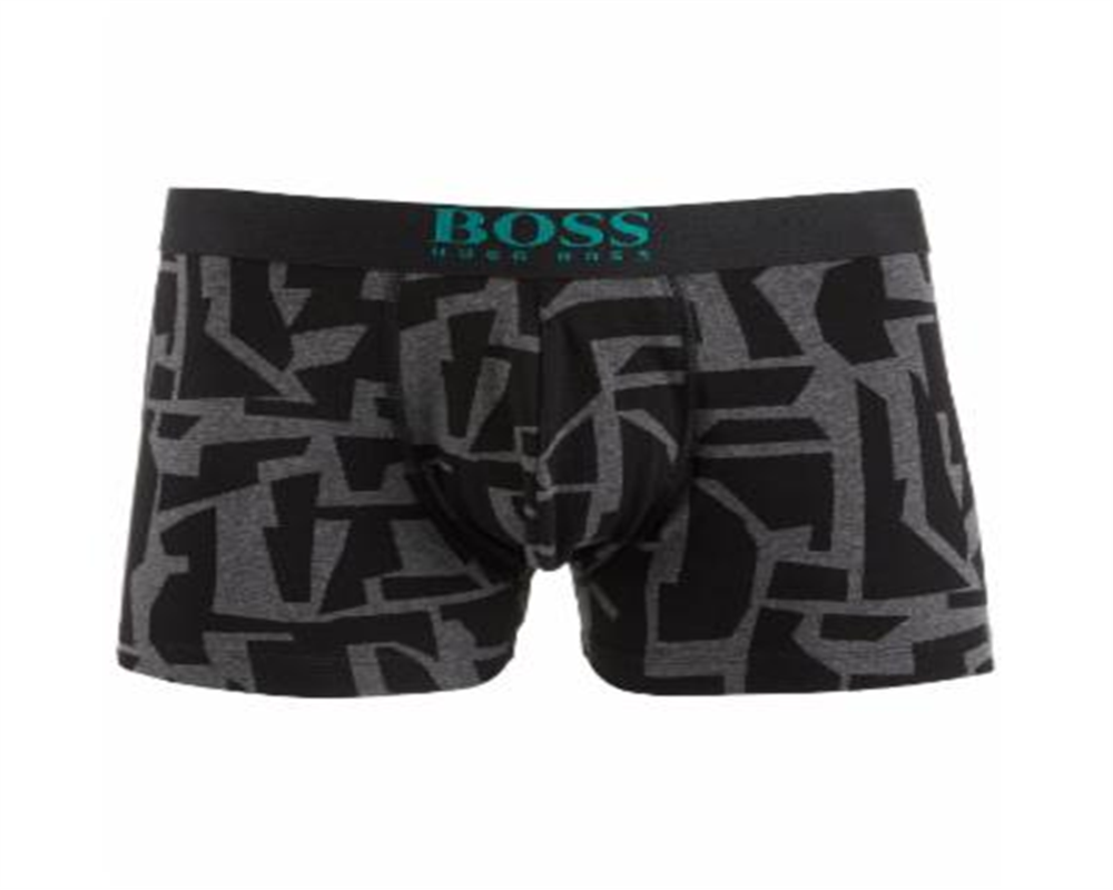 Hugo Boss Men's Printed Trunks Black Size L